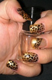 gradient gold leopard...