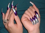 Purple/Silver Sparkle