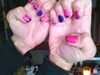pink blue and purple