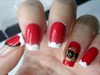 Santa Suit nails