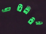 Glow in the dark ghost nails