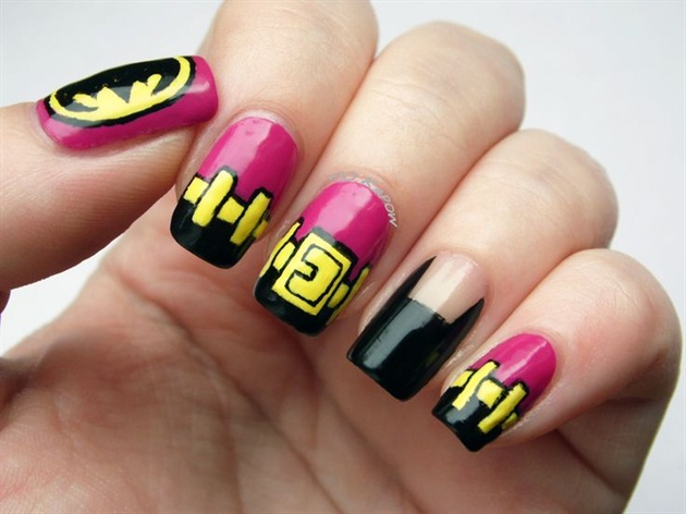 Batgirl nails