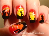 Mexican Sunset Nails