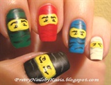 Lego Ninjago nails 