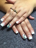 Gel Nails With Feather