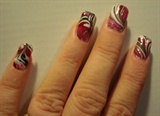 Water marbling - peppermint candy