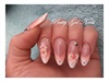Colour gel nails with 3D design by Ilona