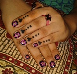 my first nail art on short nails.....