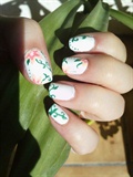 white summery nail art other view