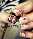 Nutella with Water Marbling