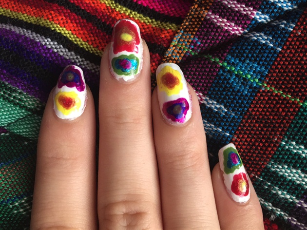 Crazy Rainbow Nails