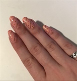 Pink And Gold Nails