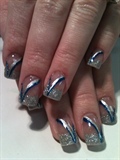 Silver and Blue