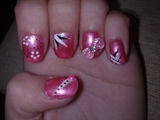Pink with nail art