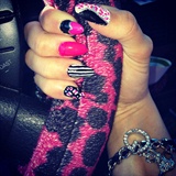 Leopard Print Stripes And Hot Pink!