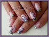 Silver French &amp; Lilac Flowers
