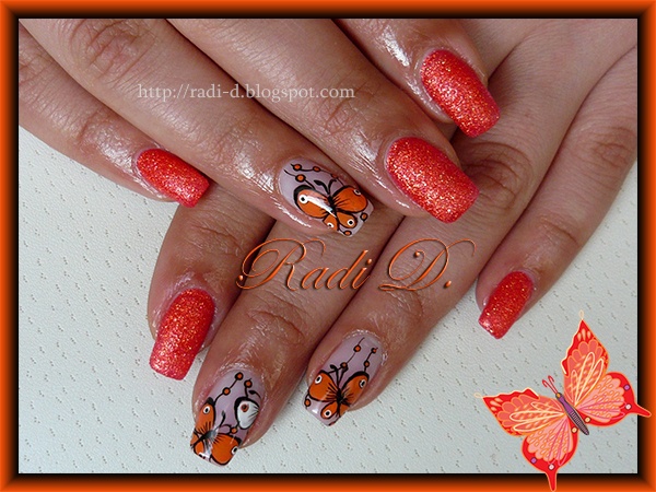 Orange Sand &amp; Butterflies