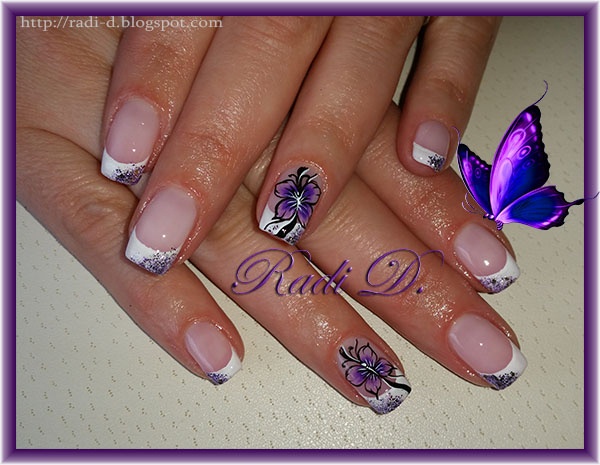 French and Purple Butterfly