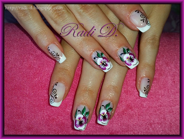 French with Flowers &amp; Swirls