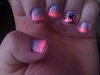 Ombr&#233; Pink And Purple With Palmtree