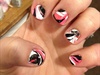 Pink Black And White Water Marble