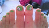Green Summer Toes