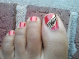 Zebra design (my toes)