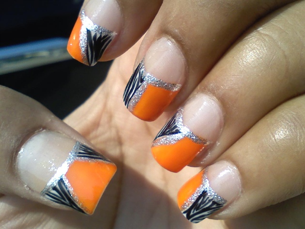 Zebra and orange!