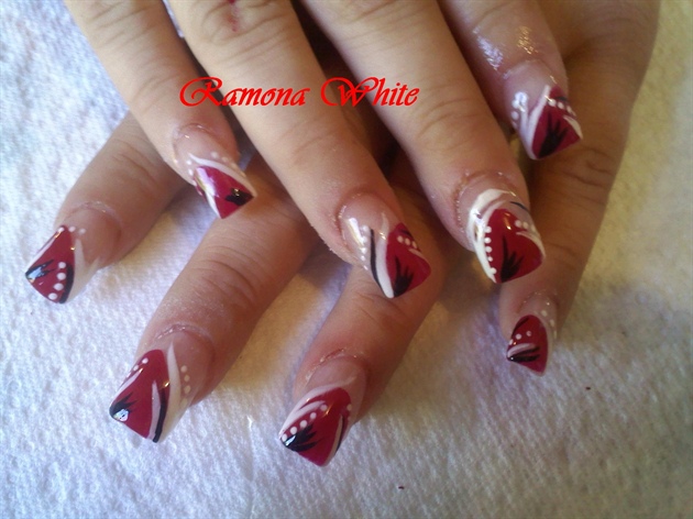 Red Black And White Nail Designs | Nail Designs, Hair Styles, Tattoos ...