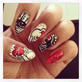 Keith Haring INAD Nails