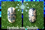 White And Blue Snowflakes