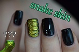Snake skin nail art