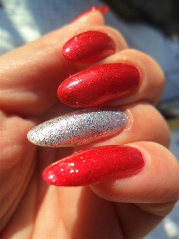 Red sparkles