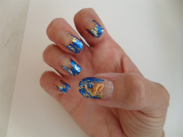 Blue and Gold Foil 3