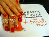 Heart &amp; Stroke Foundation Red Dress Nail