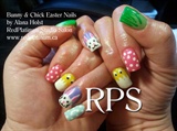 Bunny and Chick Easter Nails