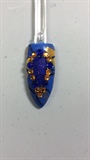 Blue And Gold Bling Design