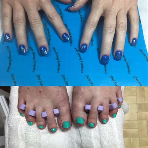 Gel Nails And Pedicure 