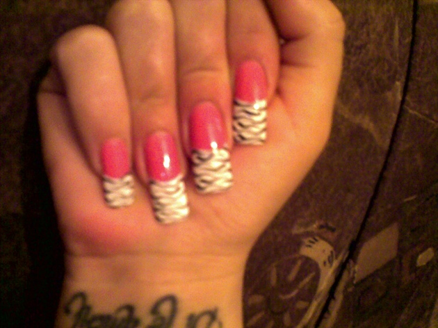 9. Pink and Silver Nail Art - wide 10