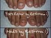 toe nail extension by Reshma.. :)