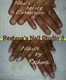 Extension on etremly short nails.. :)