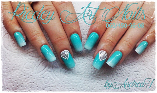 7. Mint Gel Nail Design with Ombre Effect - wide 2