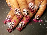 leopard and flower