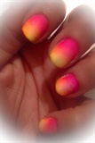 Neon Pink And Yellow Ombr&#233; 