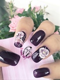 Purple And 3D Roses