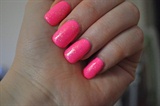 Pink nails with glitter