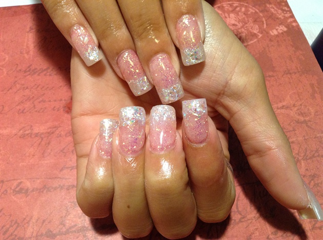 Glitter nails acrylic