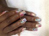 Gel polishes and 3d flowers