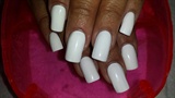 White Polished Nails 
