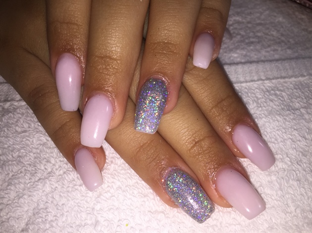 1. Pink and White Ombre Coffin Nails - wide 4